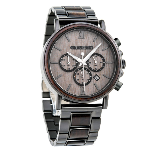 TRÆUR SKOV – Ebony Shadow Wooden Watch (Men)