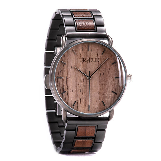 TRÆUR NORD – Walnut Deep Wooden Watch (Men)