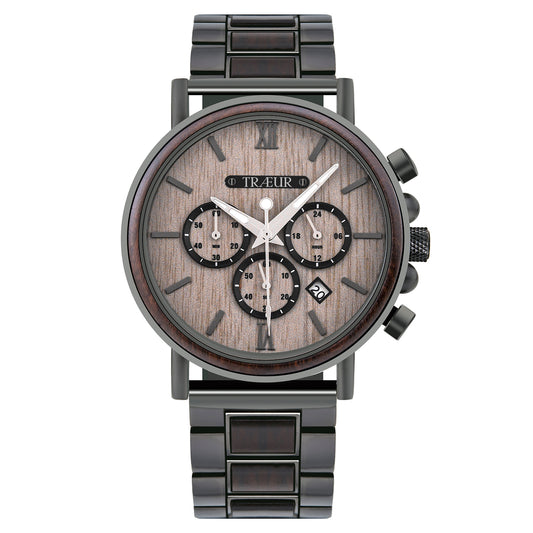 TRÆUR SKOV – Ebony Shadow Wooden Watch (Men)