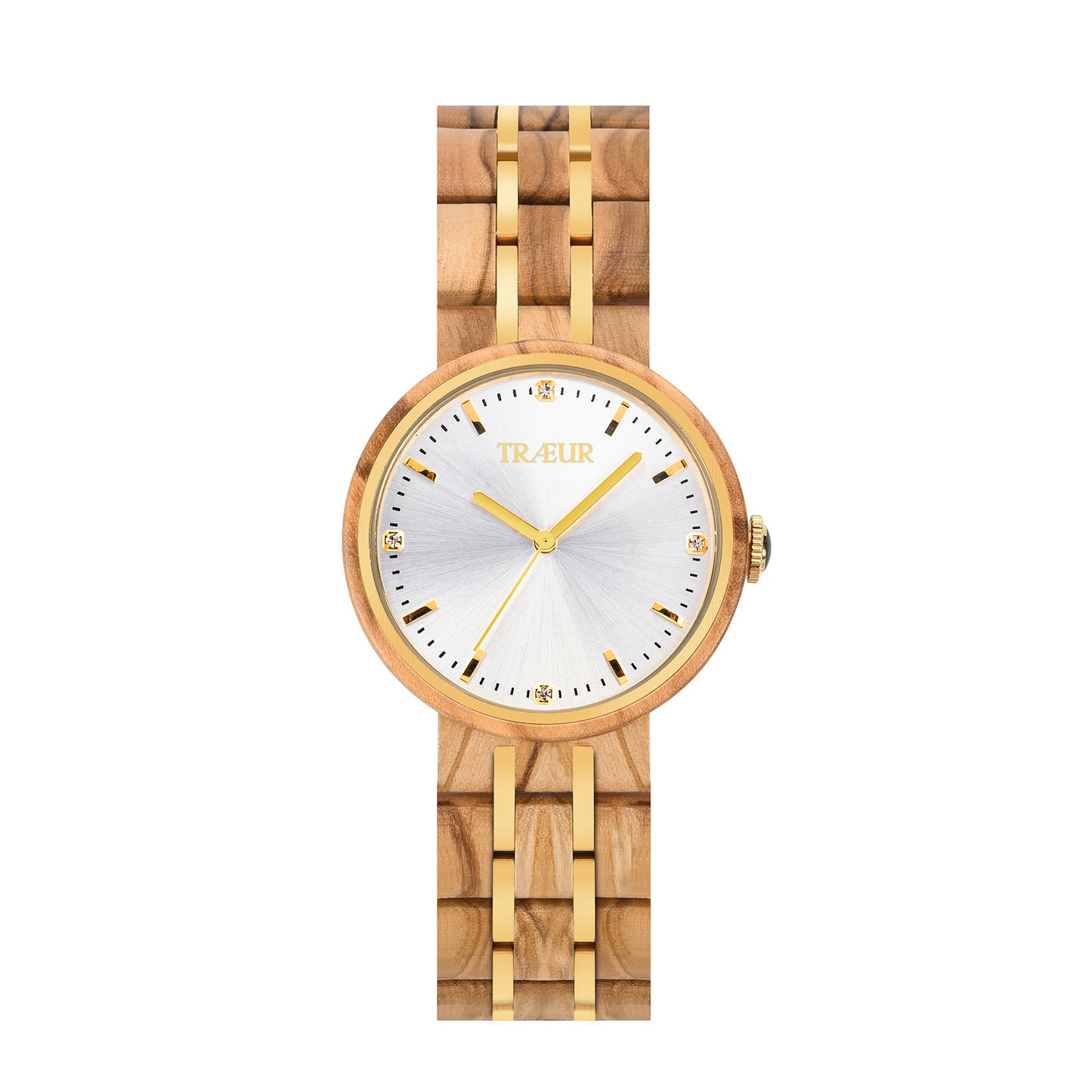 TRÆUR SOLINA – Olive Dawn Wooden Watch (Women)