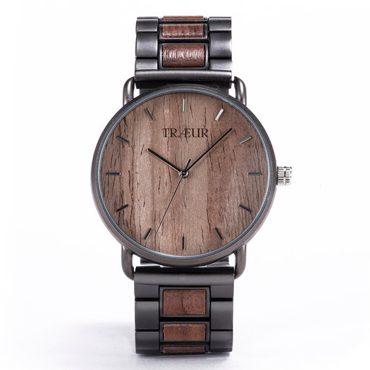 TRÆUR NORD – Walnut Deep Wooden Watch (Men)