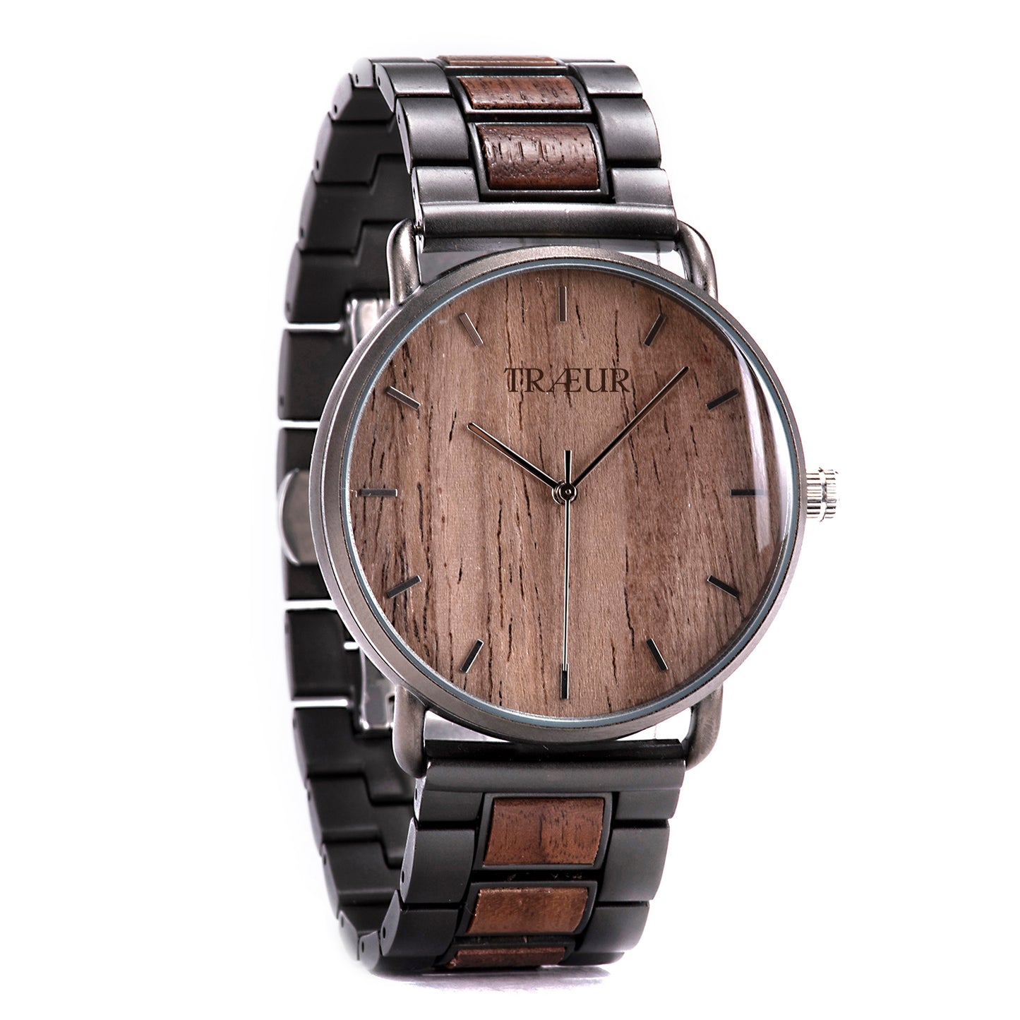 TRÆUR NORD – Walnut Deep Wooden Watch (Men)